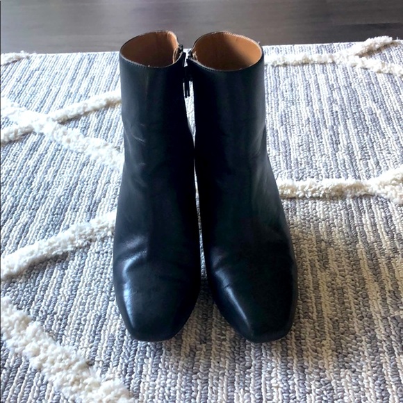 Zara black booties with chunky heels - Picture 3 of 6